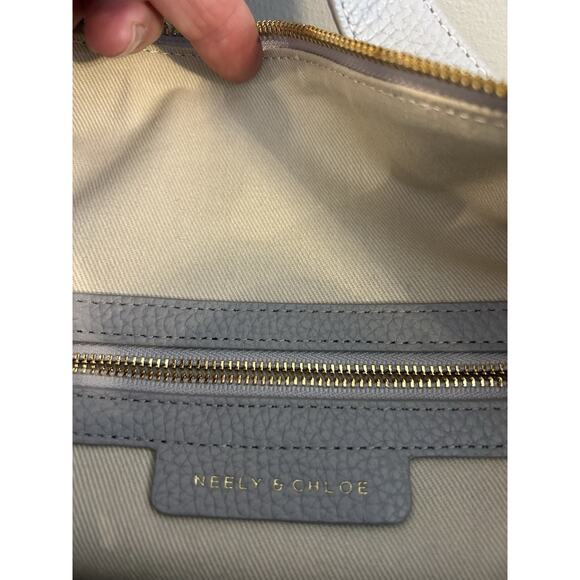 Neely and Chloe x Anthropologie $428 The Weekender Bag Gray Carryall *spot* - Picture 10 of 14